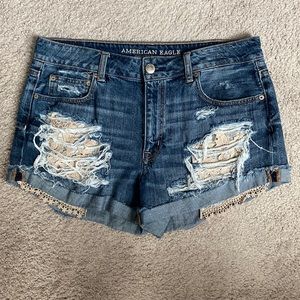 American Eagle High Rise Festival Shorts size 14